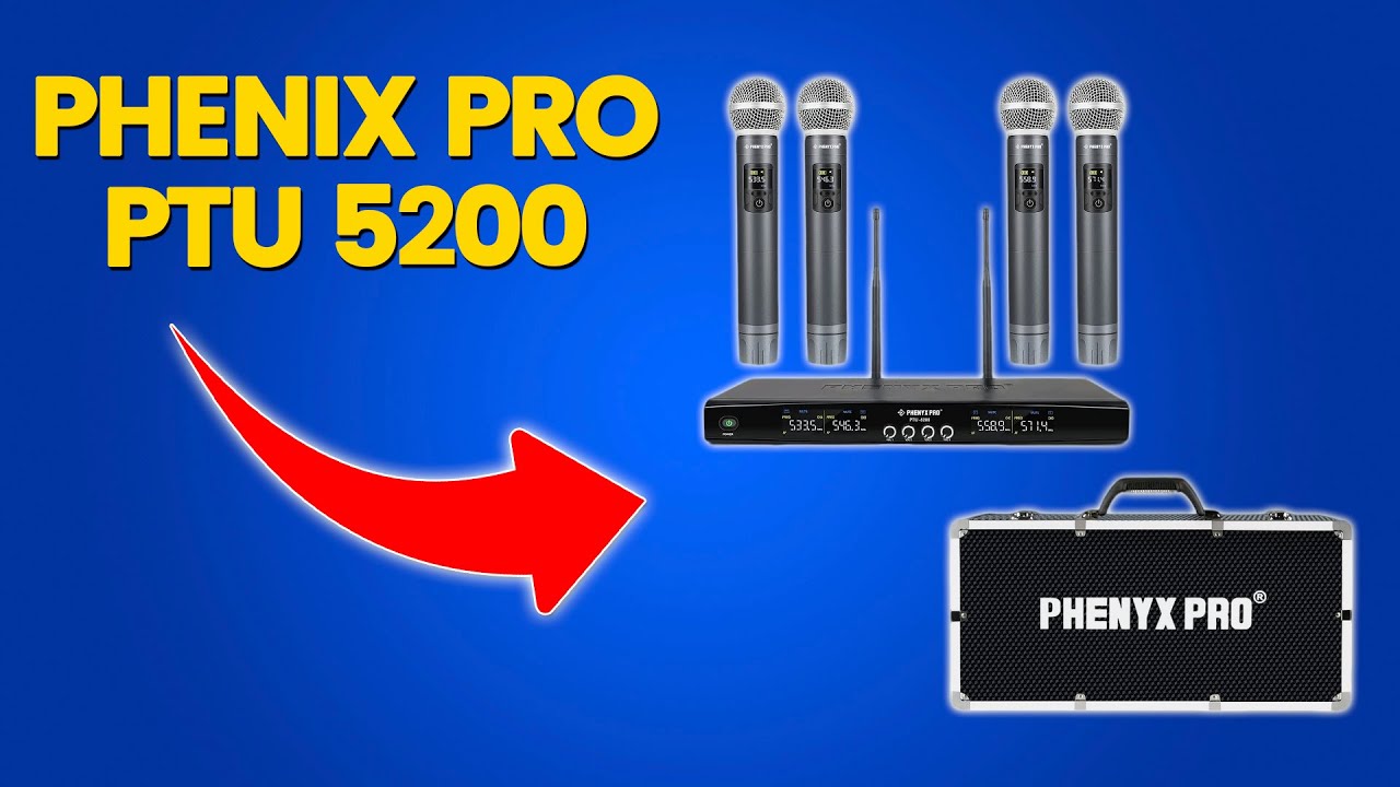 Este sistema de Micrófonos Inalámbricos es Increíble / Phenyx Pro PTU 5200