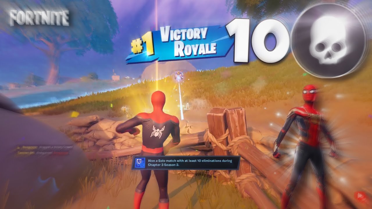 Fortnite Spiderman  (No way home)  skin SOLO gameplay (Chapter 3 season 2)