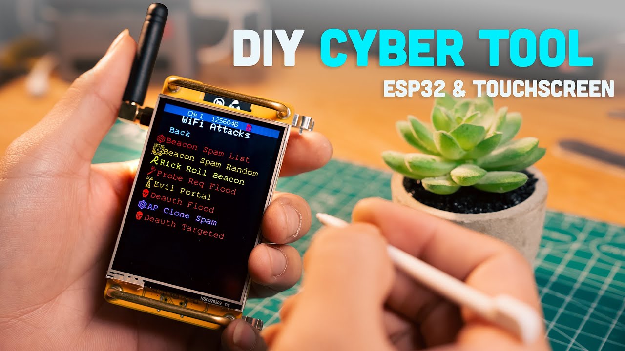 [Satisfying] I Built a Pocket Cyber Hacker Gadget with ESP32 & Touchscreen