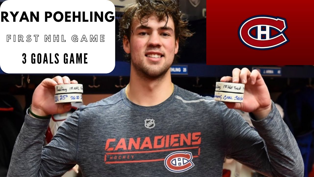 Ryan Poehling Hat trick First NHL game