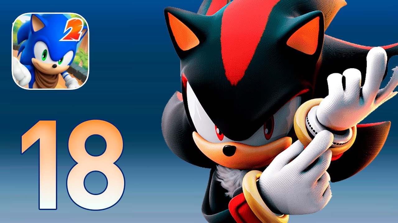 Sonic Dash 2: Sonic Boom Gameplay Walkthrough Part 18 - Shadow Attack! (iOS, Android)