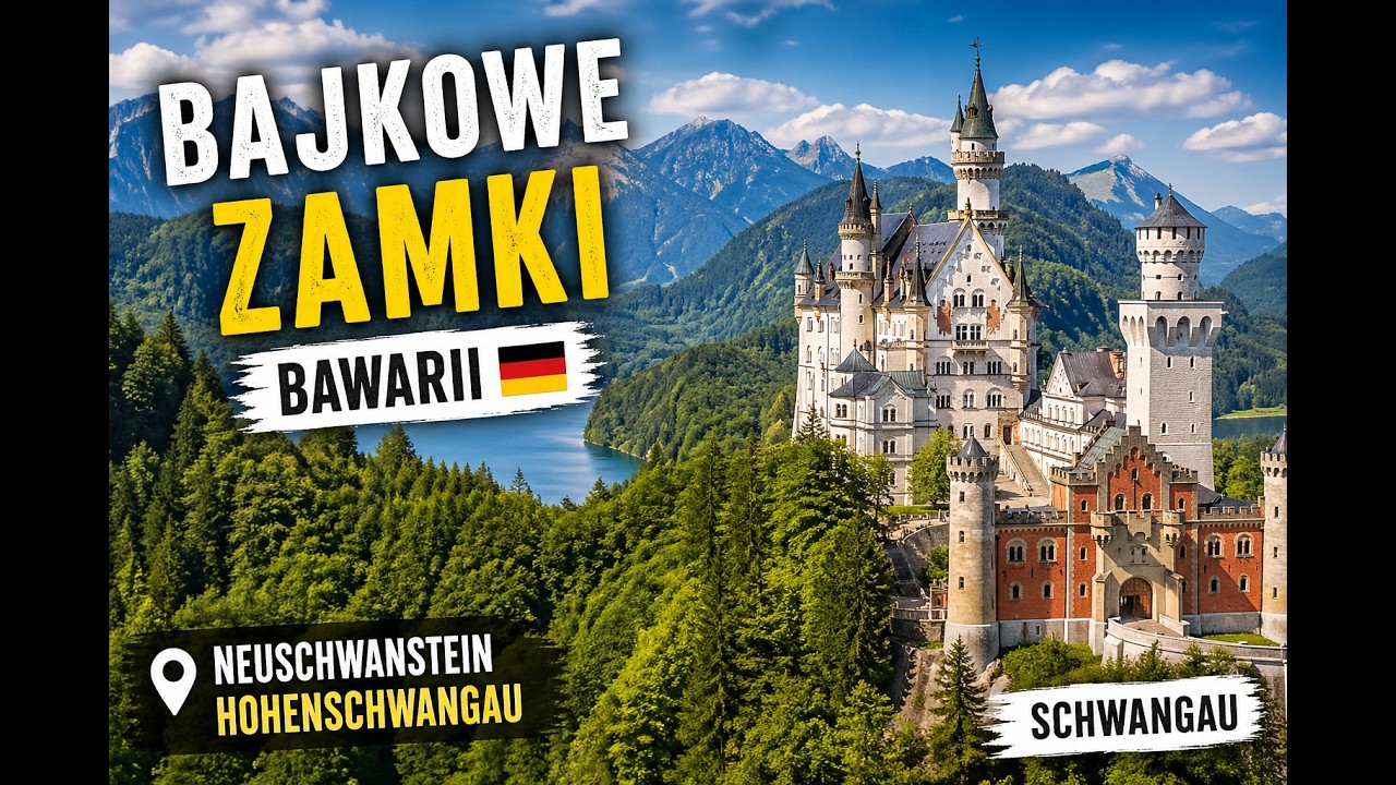 Bajkowe zamki Bawarii &ndash; Neuschwanstein i Hohenschwangau w Schwangau.
