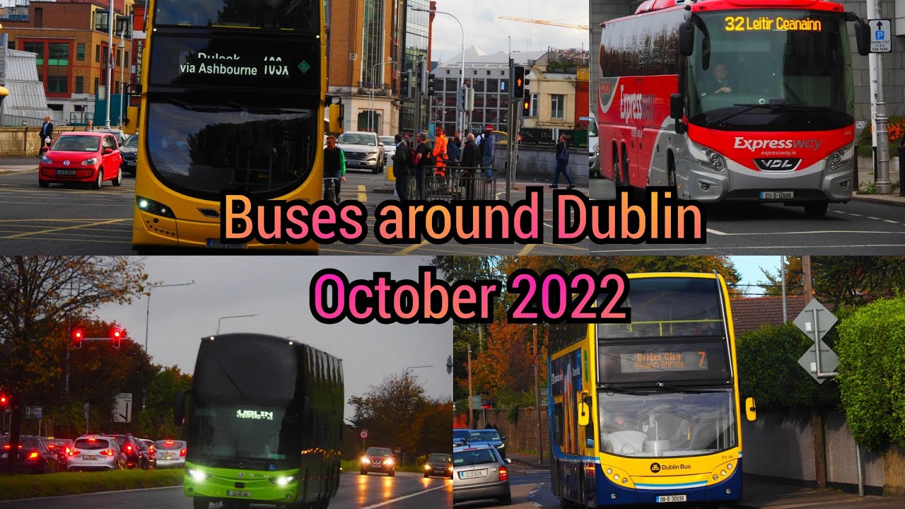 Buses around Dublin October 2022.