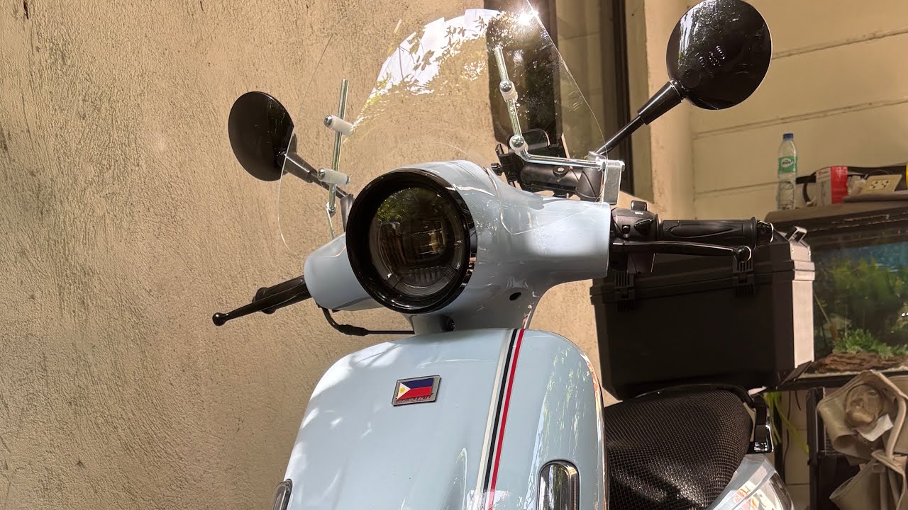 Motorstar easyride 125fi Legend accessories update windshield unboxing and installation