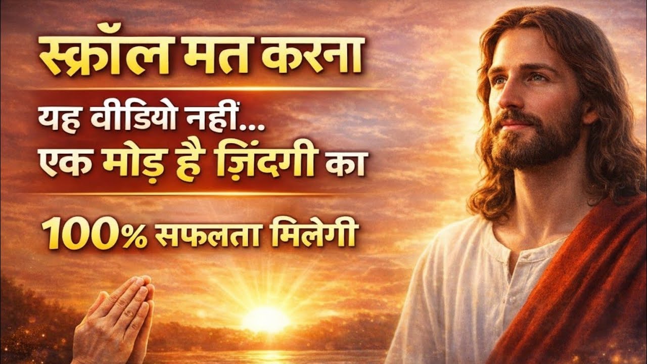 अगर यह वीडियो तुम्हारे सामने रुका है… 🫵अब फैसला तुम्हें करना है ✝️ God Message To Day #yeshu 