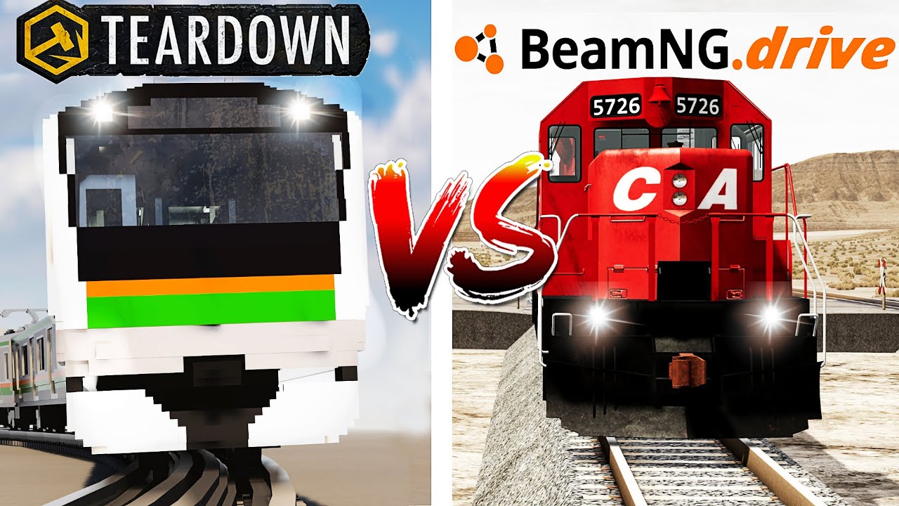Teardown Train VS BeamNG Train