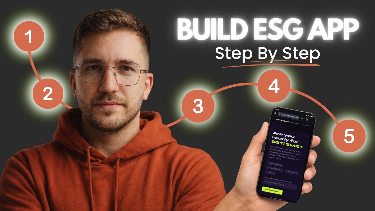 How I Turned My ESG Knowledge Into a Working App (No Developer Needed)