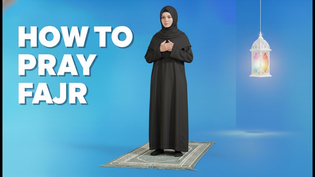 How to Pray Fajr Prayer for Women (2 Rakat) | Step by Step English Tutorial