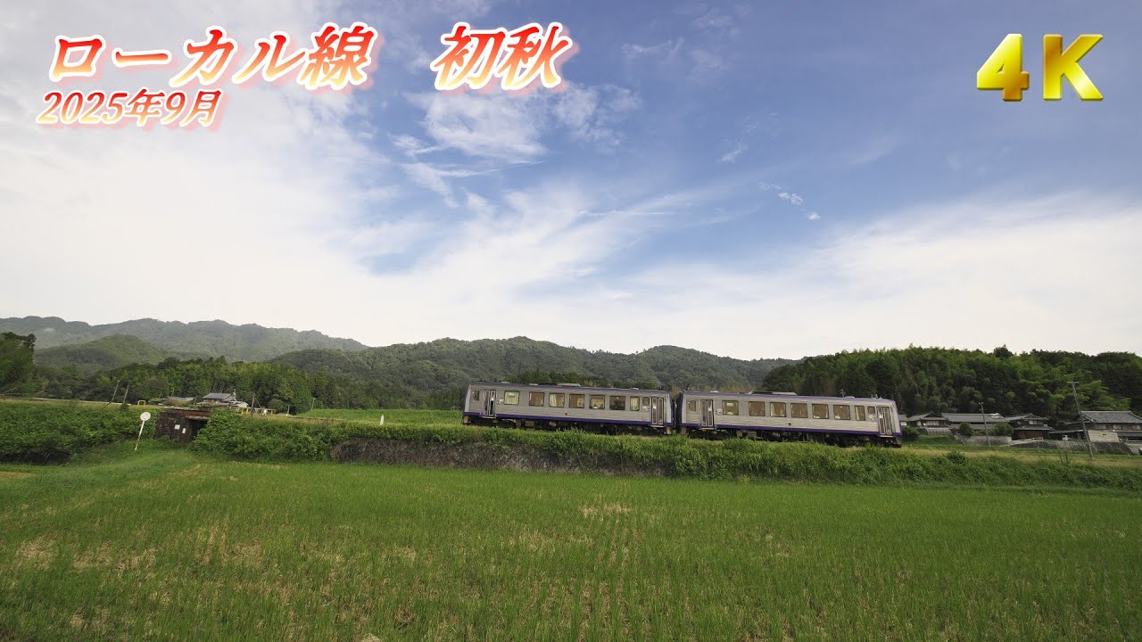 【4K60P】関西線非電化区間の秋