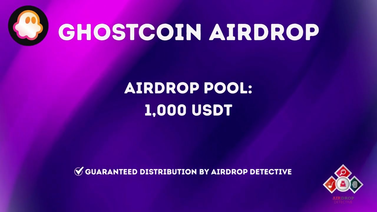 🕵🏻&zwj;♂️ Ghostcoin #Airdrop | 🏆  Reward Pool: 1,000 USDT #airdrop #bitcoin