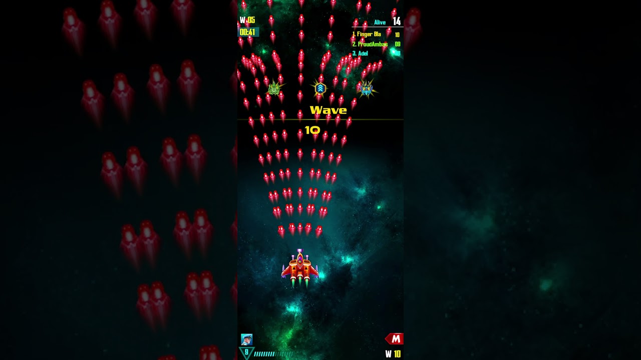 1 vs 30 M Survival Mode (win) - Galaxy Attack Alien Shooter