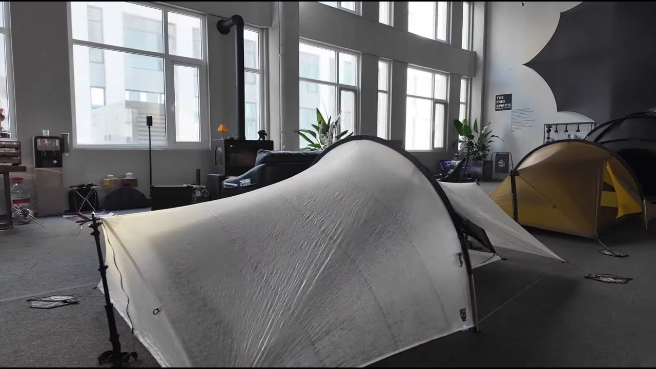 Enran 1P 7D nylon and DCF (Cuben) versions ---Weight and Space Comparison