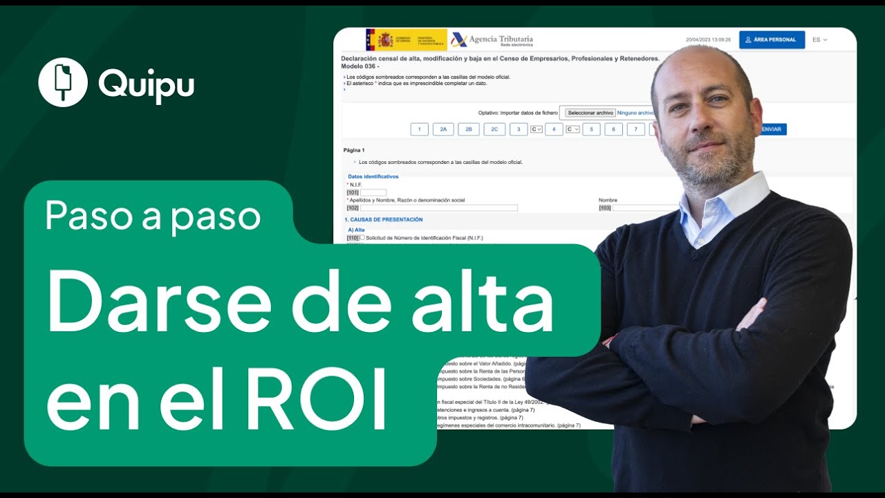 ⬆️ Darse de alta en el ROI (Registro de operaciones intracomunitarias)  | Paso a paso