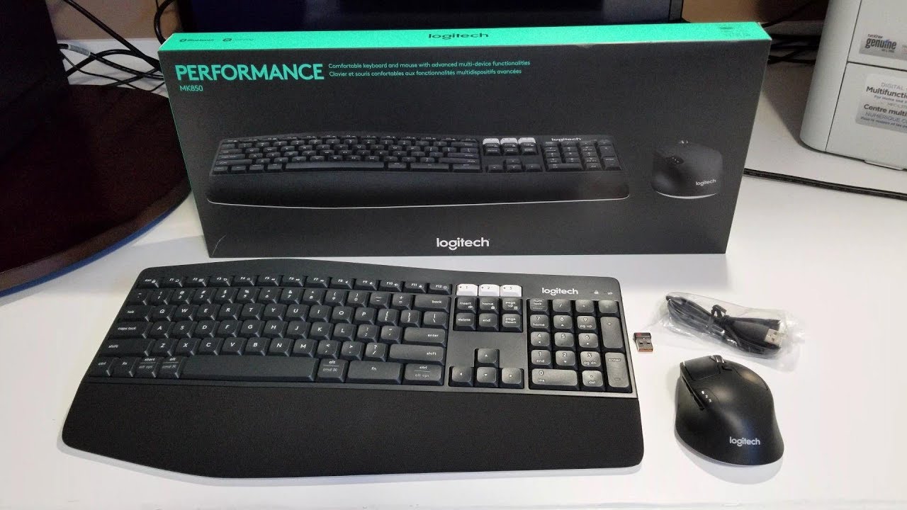 Распаковка, обзор и настройка Logitech Performance MK850 для 3 компьютеров