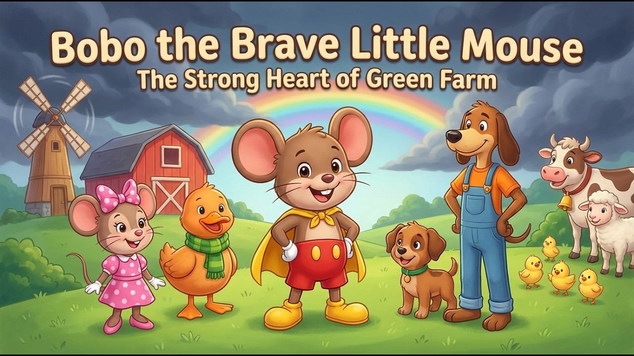 Bobo the Brave Little Mouse 🐭 | Epic Mickey-Style Farm Adventure for Kids Story in English 2026
