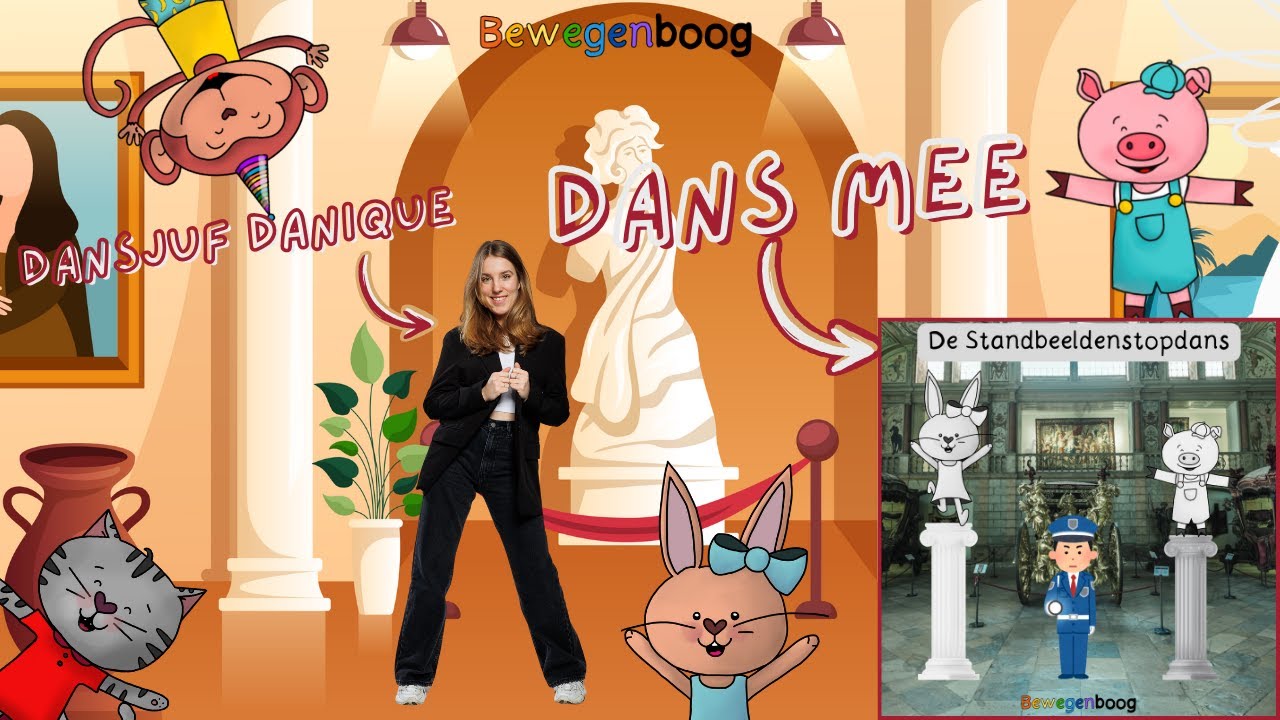 De Standbeelden Stopdans | Museum | Dans mee | Bewegenboog | Spel | Bewaker | Kinderen