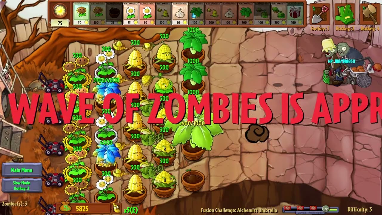 PVZ Fusion: Alchemist Umbrella Challenge