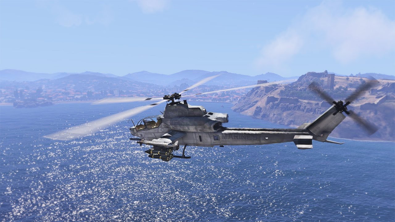 Arma 3 Exile: AH-1Z Hunting Roaming AI