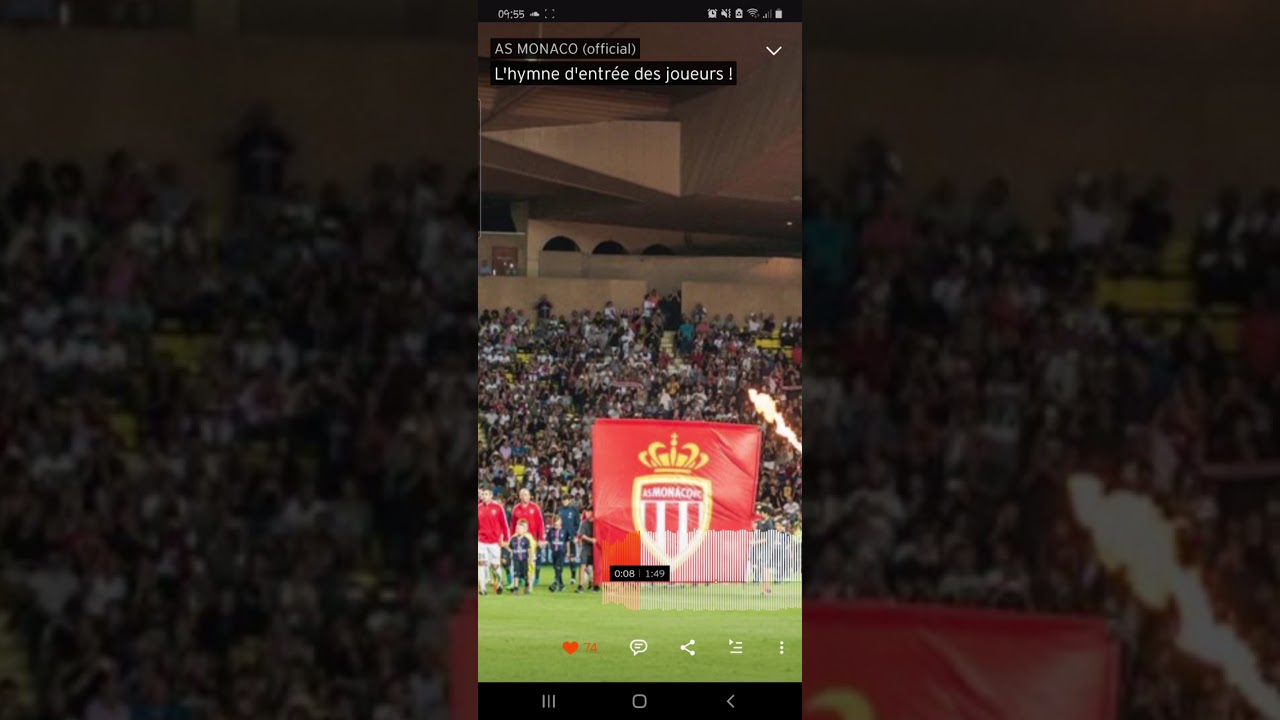 Hymne d'entrée de l'AS Monaco saison 2019/2020