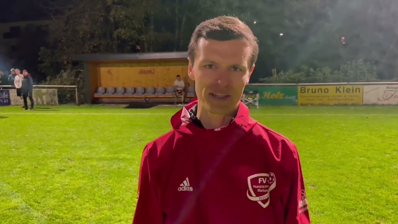 Philipp Frank, Trainer der FV Hunsrückhöhe Morbach, nach dem 2:2 in Stadtkyll
