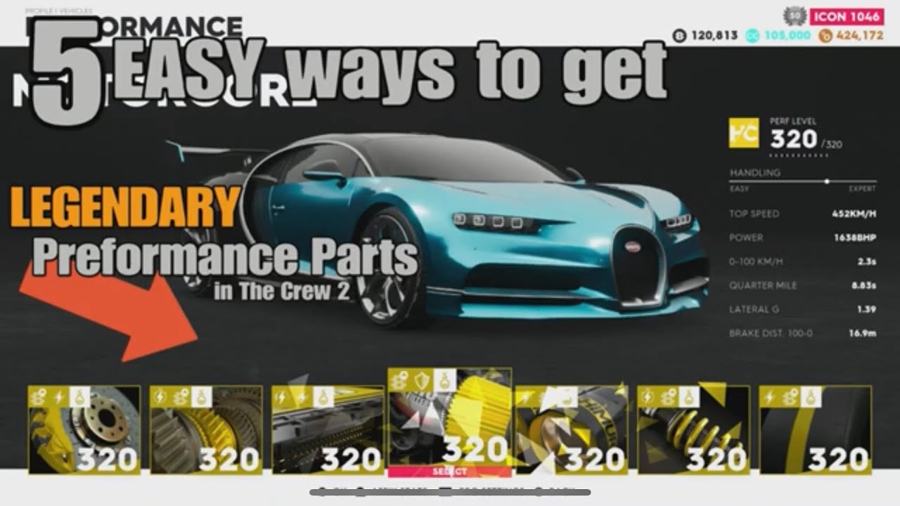 5 EASY ways to get FULL LEGENDARY performance parts in The Crew 2