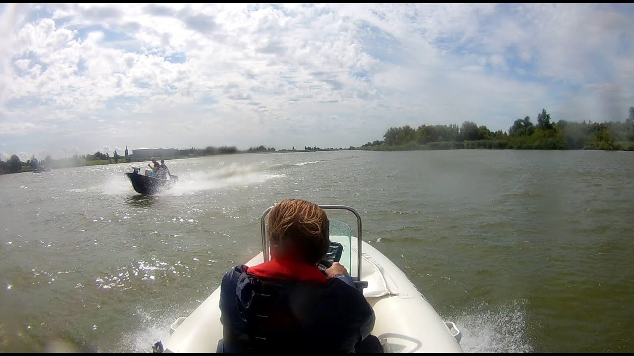 A rough ride down the river Lek,Netherlands 15th August 2021