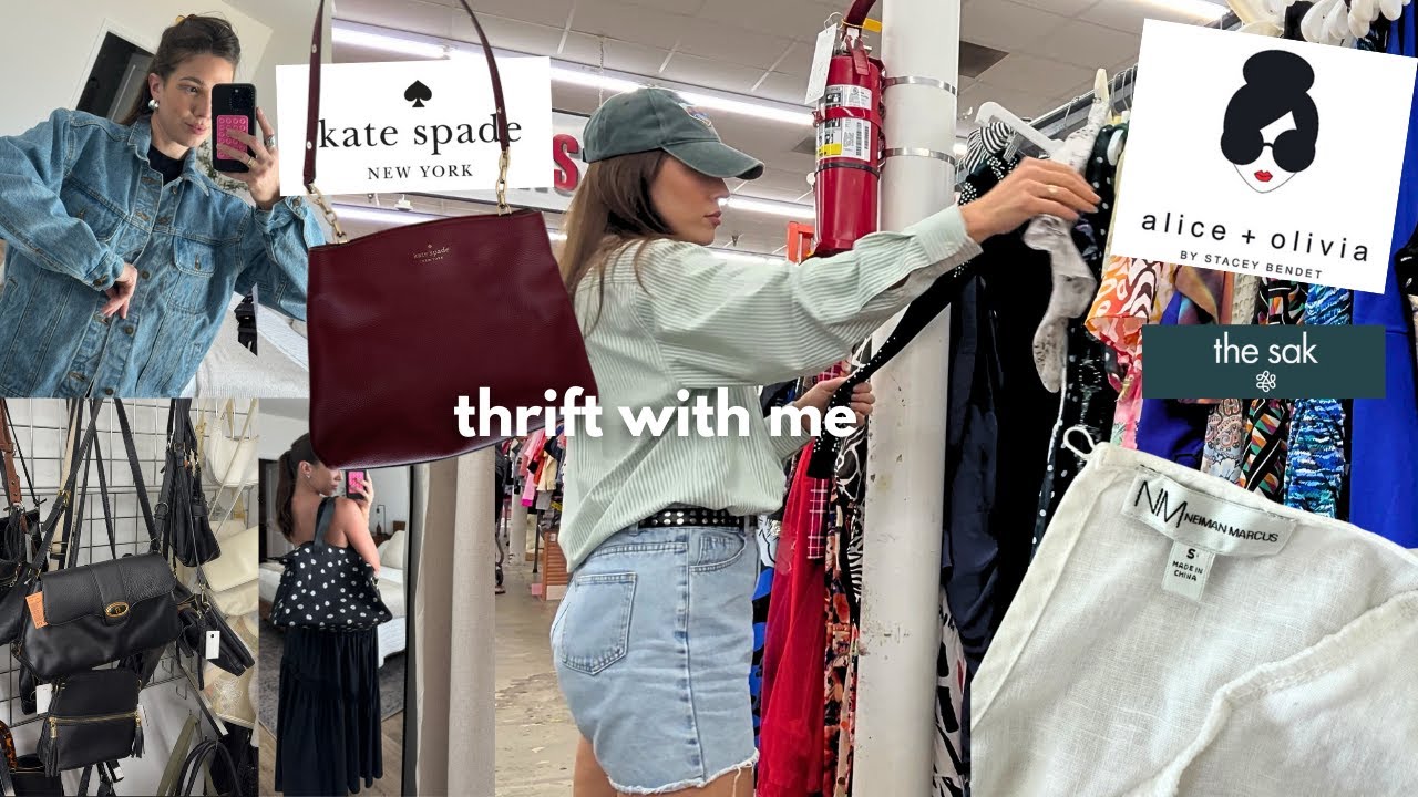 I found over $1500 worth of purses for under $70! thrift with me + Haul
