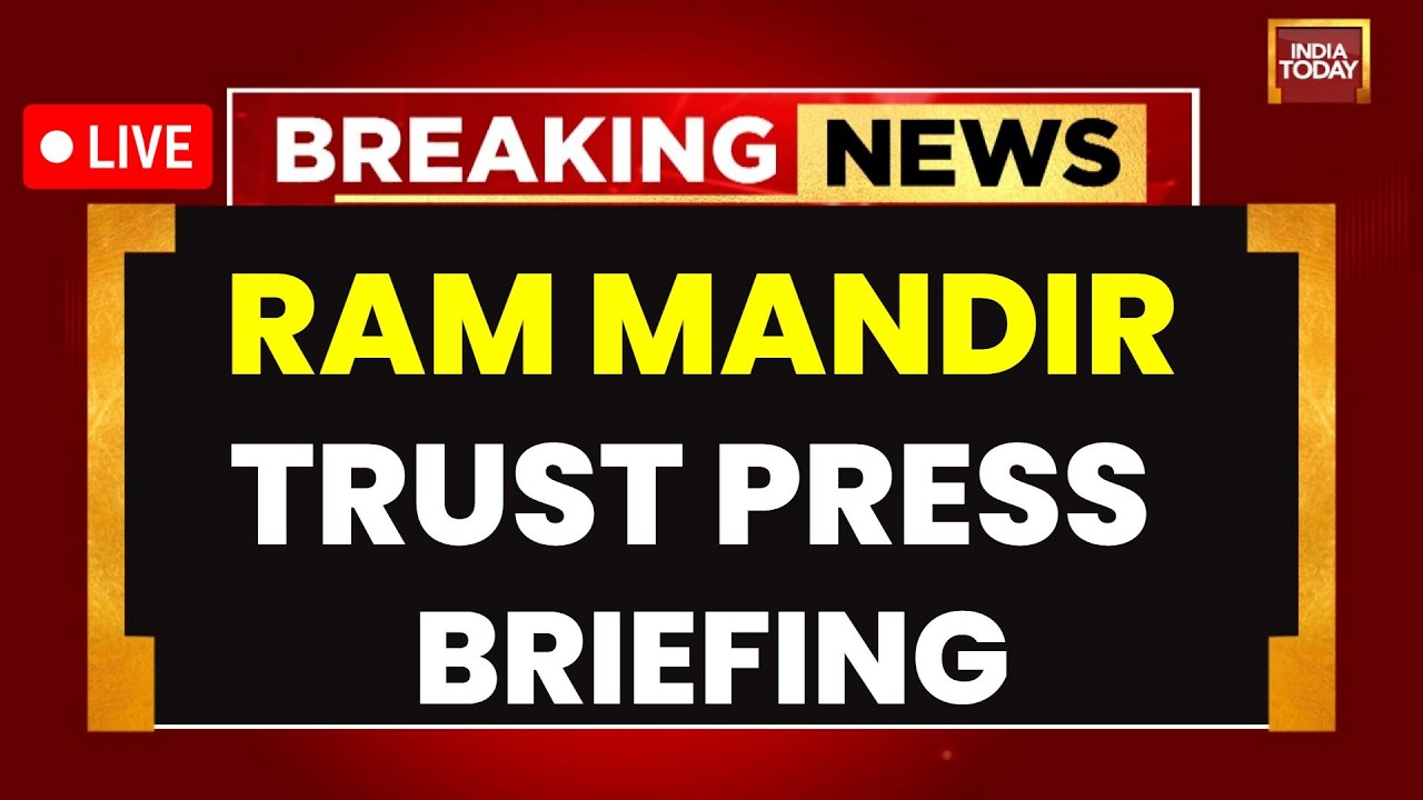 LIVE: Ram Mandir Trust Press Briefing After Key Meeting | Govind Giri | Champat Rai  | Anil Mishra