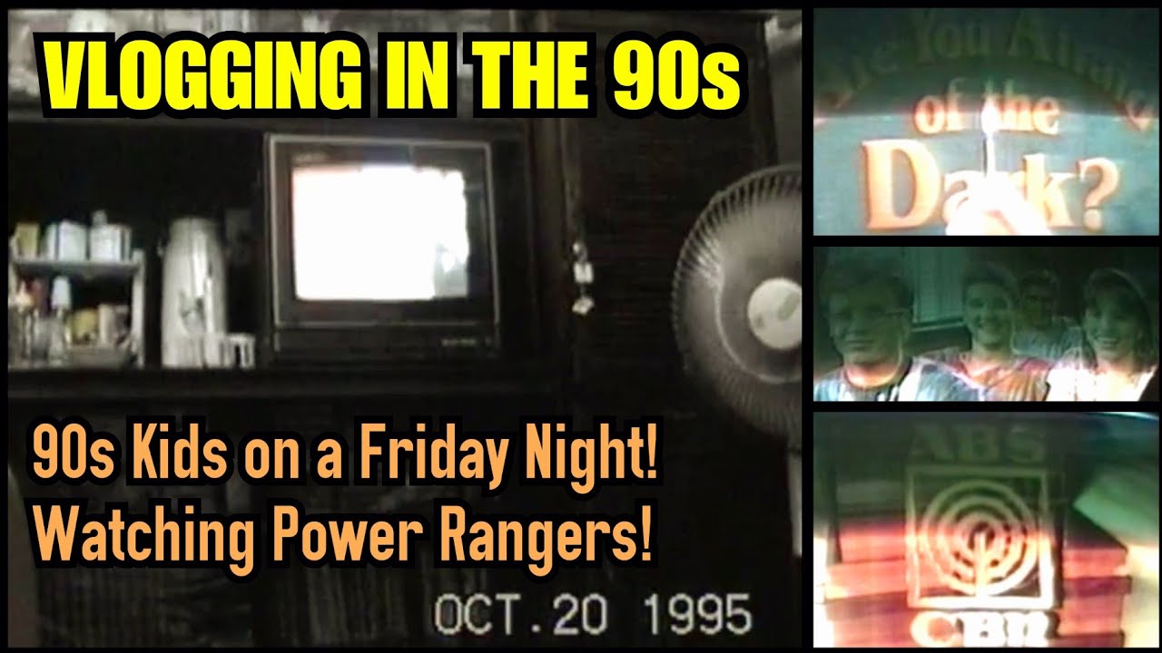 Vlogging in the 90s - Kids Night Primetime Bida with Power Rangers etc! (1995)
