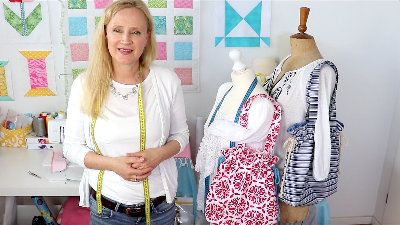 Beuteltasche mit Tunnelzug nähen für Anfänger | Sew a drawsting bag