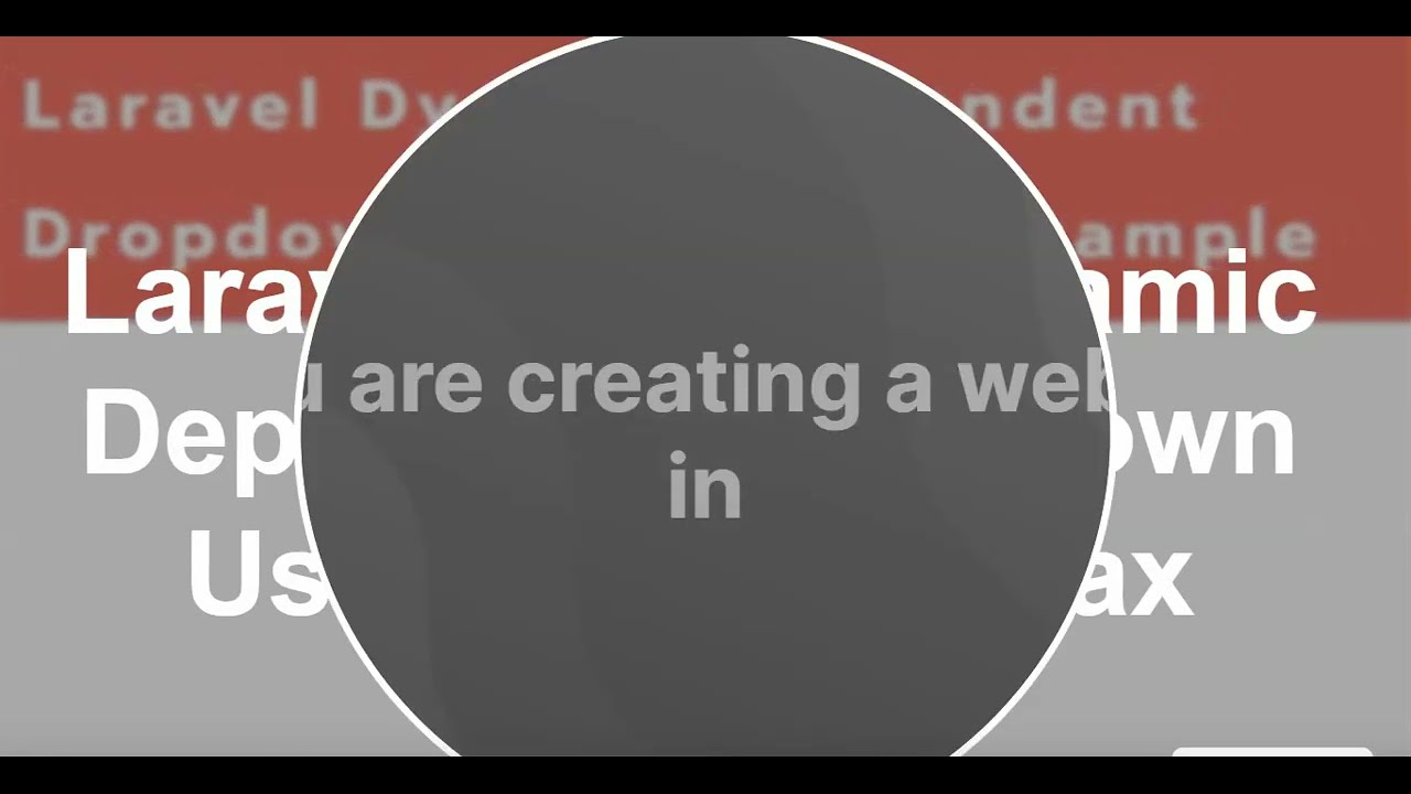 Laravel 10 Dependent Dropdown using Ajax Example