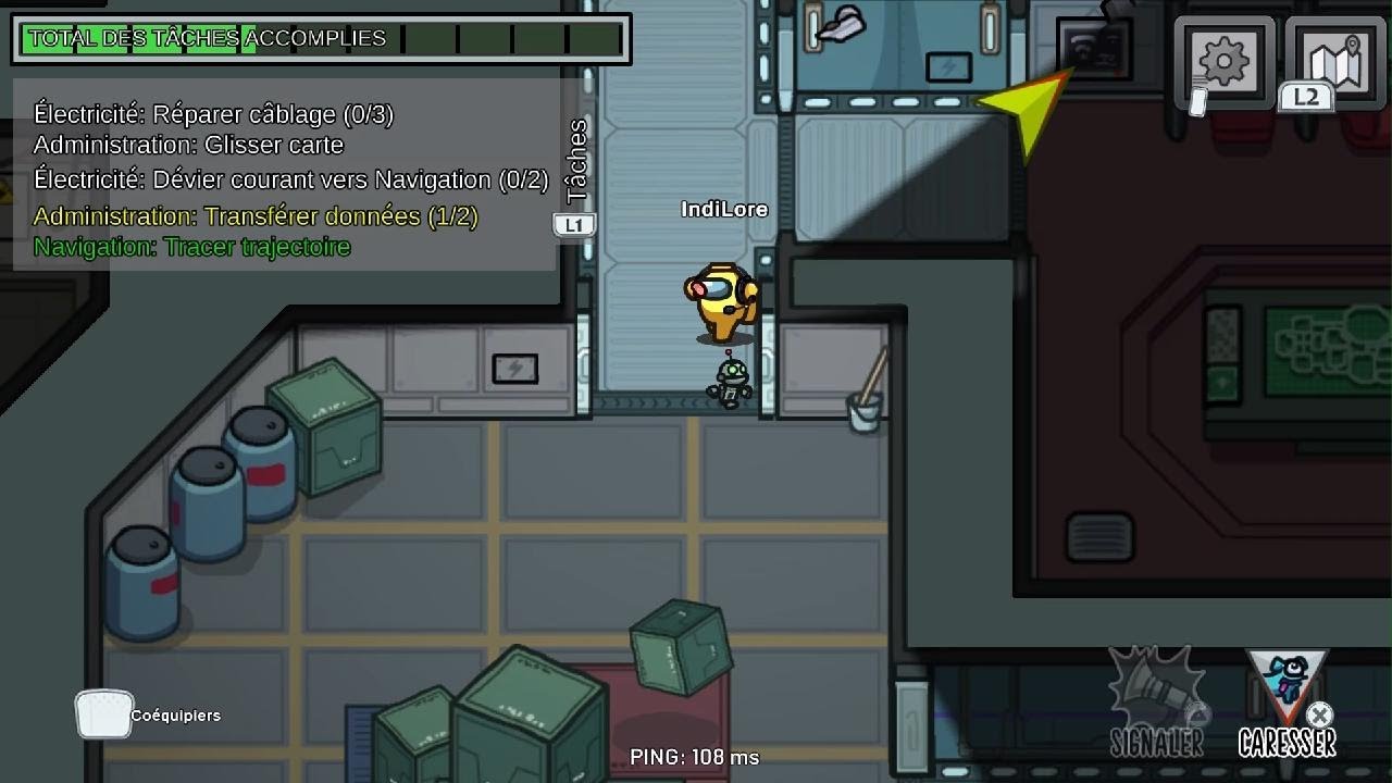 Le mode cache-cache il était incroyable. among Us ( partie 2)