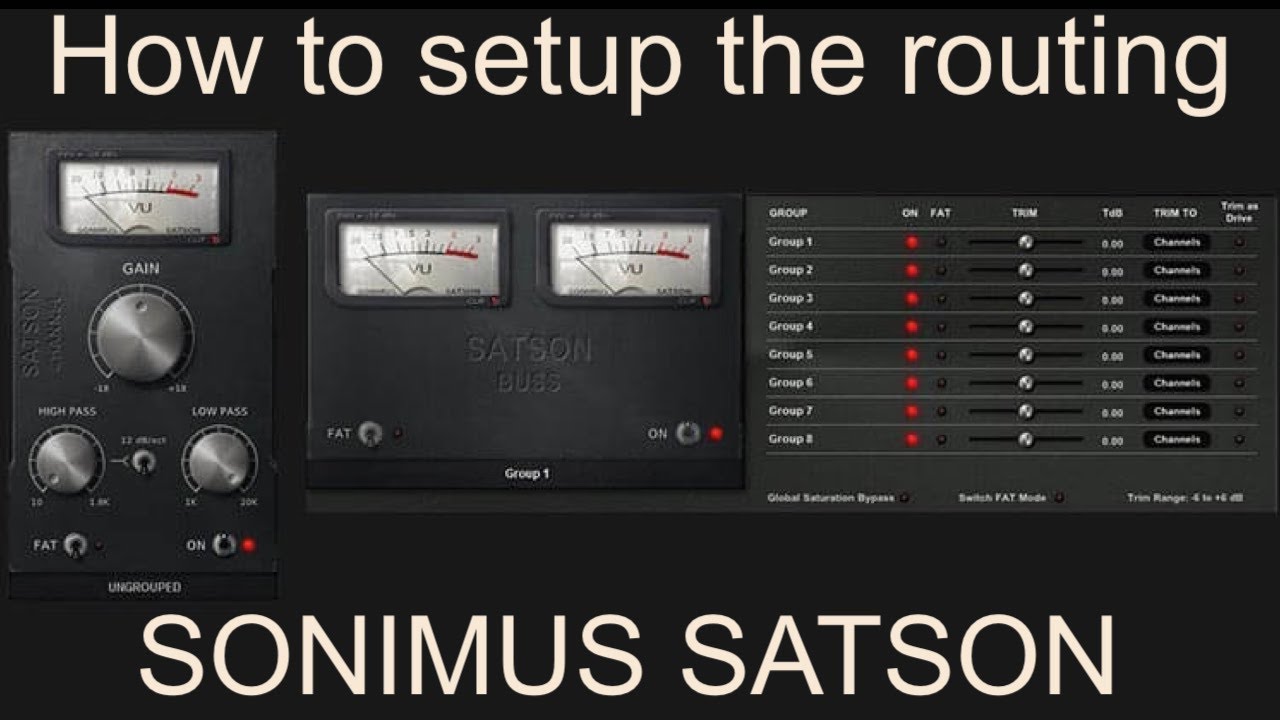 Sonimus Satson: How to Setup the Routing SSL Style Channel Strip Console Emulation Demo Test (2022)