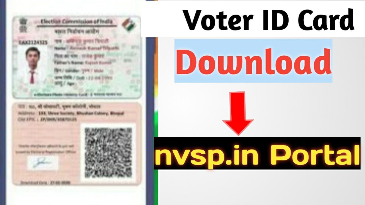 Voter ID Card download kare nvsp.in Portal se