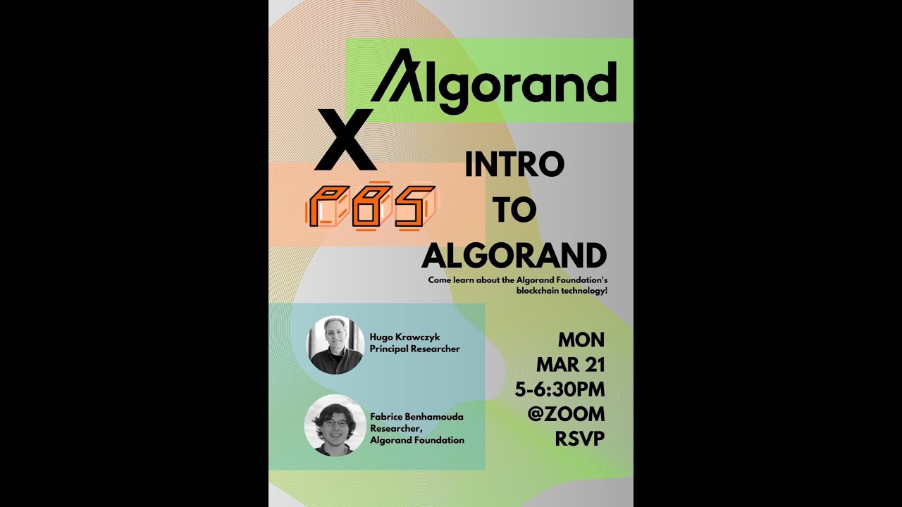Technical introduction to the Algorand protocol with the Princeton Blockchain Society