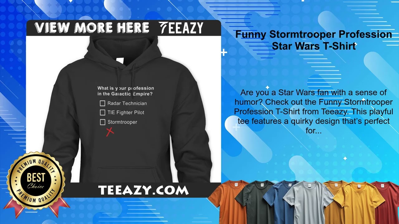 Funny Stormtrooper Profession Star Wars T-Shirt
