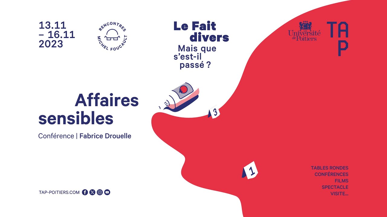 Affaires sensibles | Conférence de Fabrice Drouelle | lun 13 nov 2023