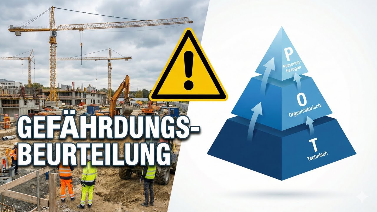 Gefährdungsbeurteilung einfach erklärt: T-O-P Prinzip & § 5 ArbSchG 🏗️