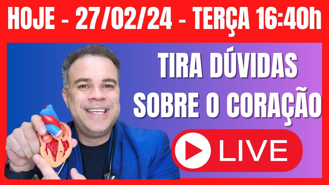 LIVE DO CORAÇÃO PERGUNTAS e REPOSTAS - AO VIVO com Dr. Felipe Souza - Arritmia Cardíaca e Marcapasso