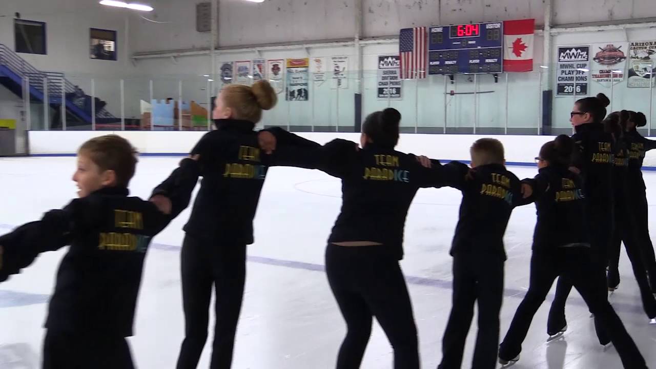 Sarah with TEAM PARADICE  at IcePlex Escondido