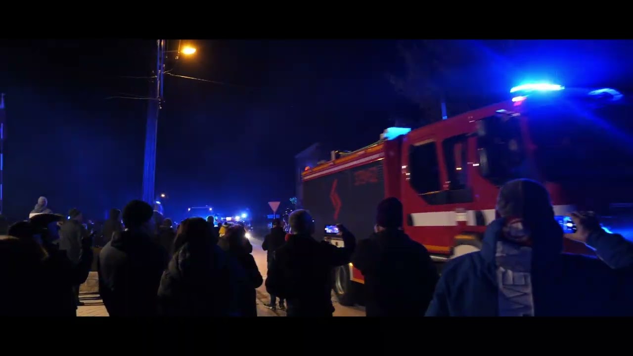 Powitanie nowego samochodu ratowniczo-gaśniczego GBA RENAULT D16 4x4 w OSP Nieciecza 28.12.2022