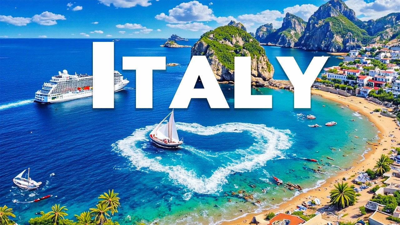 Italy 4K Ultra HD - DRONE FOOTAGE ULTRA HD, Explore the Beauty & Blue Grotto Aerial Views Deep House