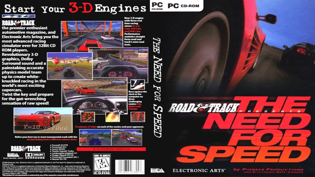 Need for Speed  1  (1994)  -  Full Gameplay  | PC  | HD | 480p |
