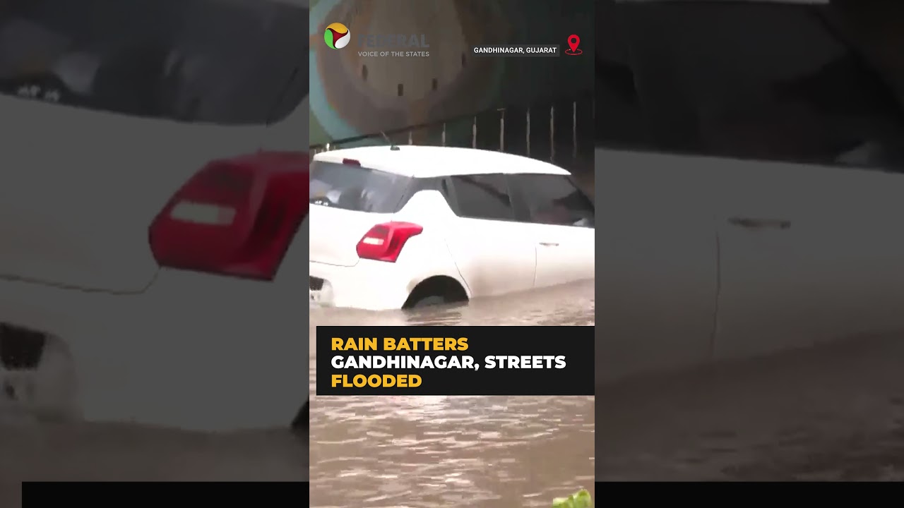 Heavy Rain Triggers Waterlogging in Gandhinagar, Gujarat
