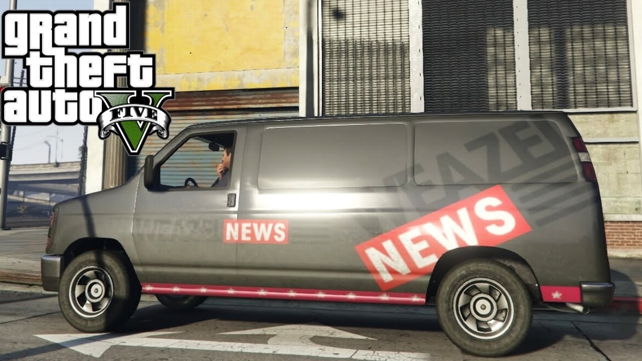 GTA V Next Gen PS4 - News Van Test Drive