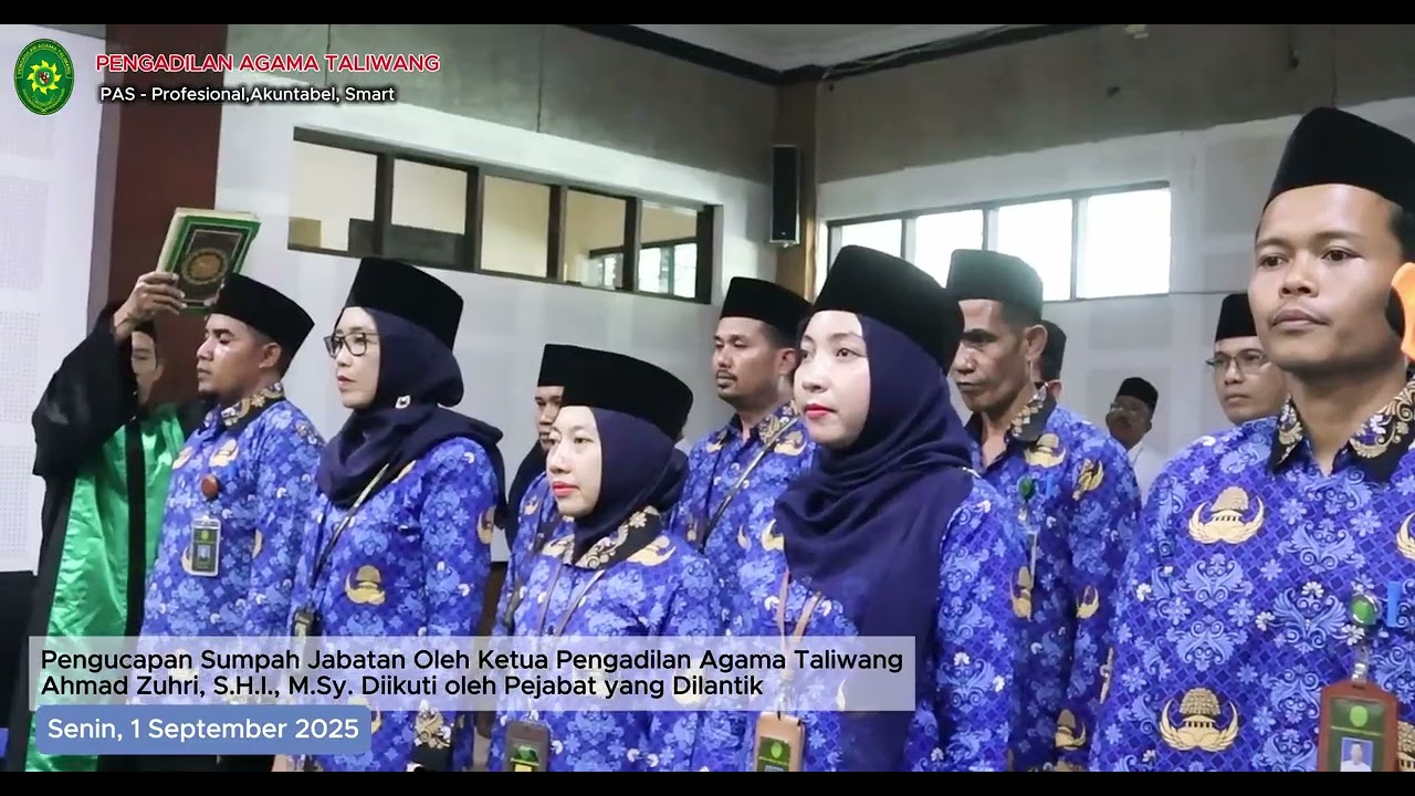 PELANTIKAN PEGAWAI PEMERINTAH DENGAN PERJANJIAN KERJA (PPPK) PA TALIWANG