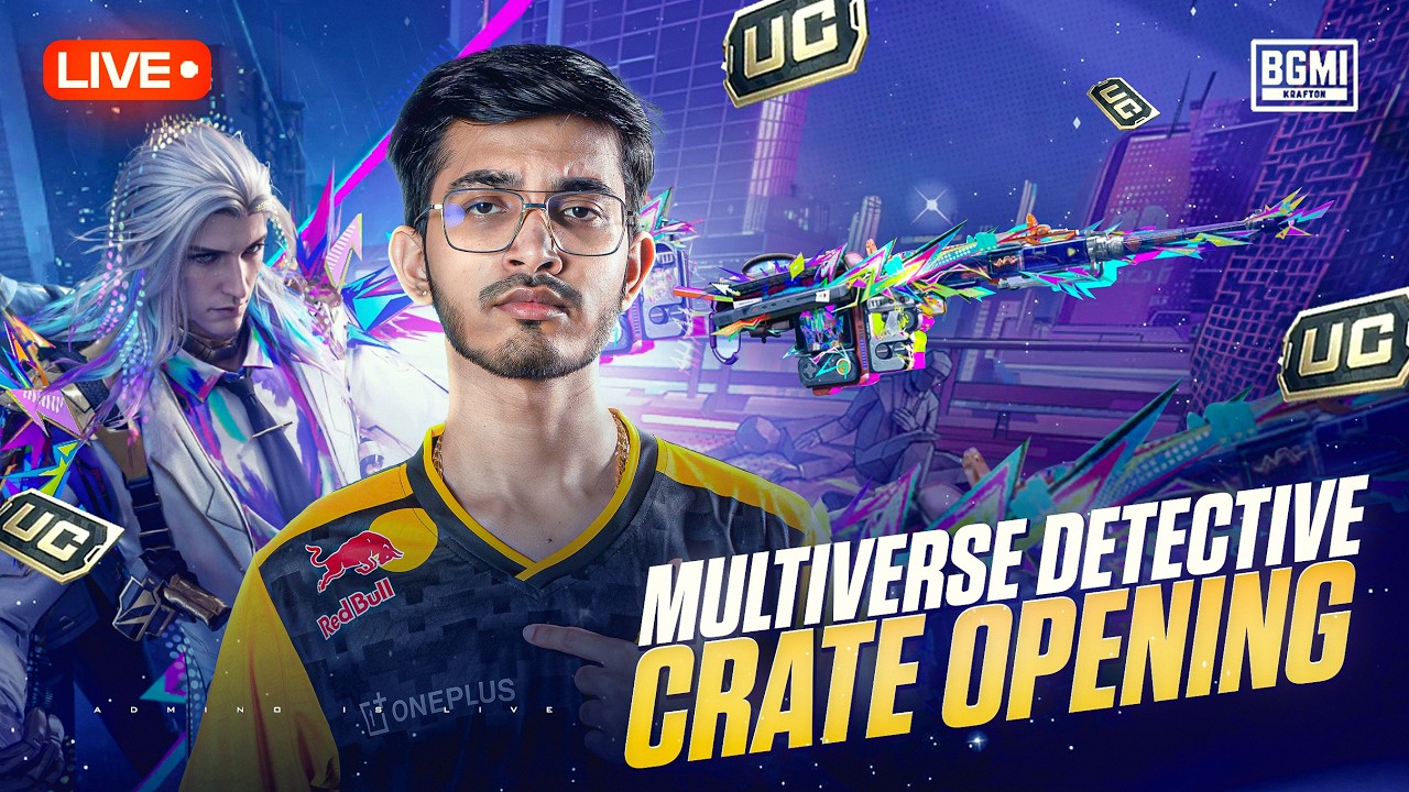 MULTIVERSE DETECTIVE CRATE OPENING! | BGMI SCRIMS AND CLASSIC LIVE | ADMINO GAMING |