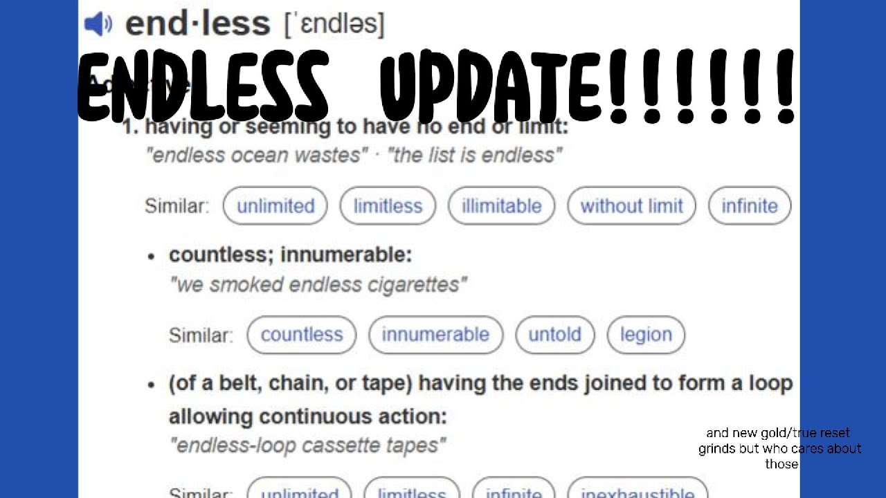 endless update(utmoh)