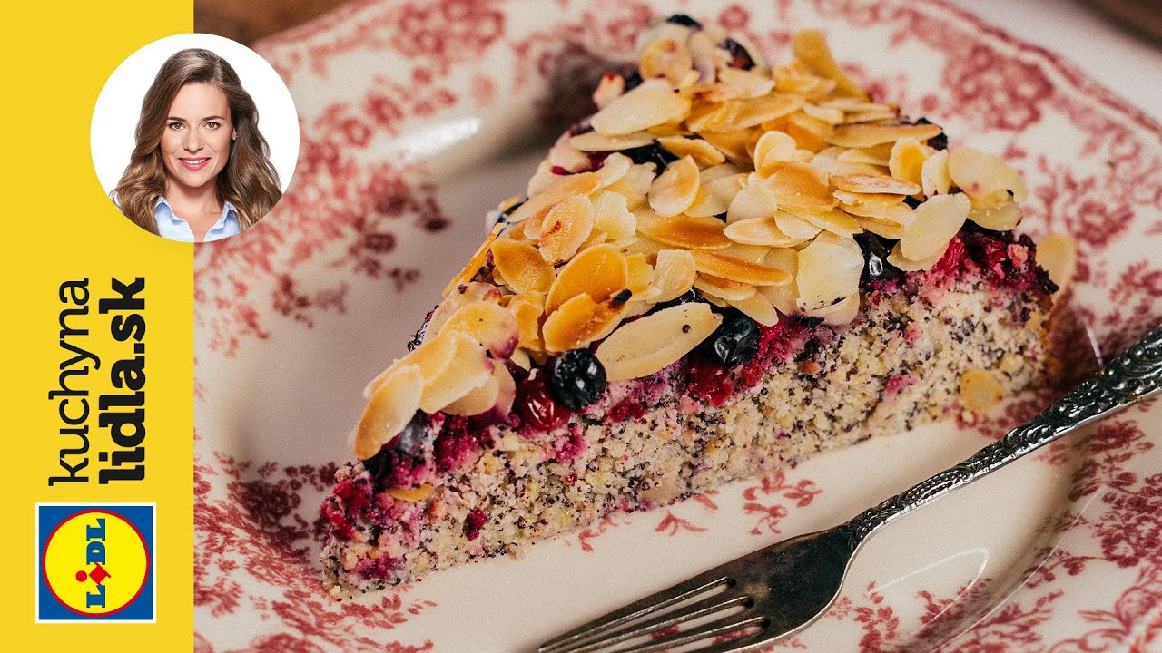 Šťavnatý bezlepkový koláč s makom a bobuľovitým ovocím 🍰 | Veronika Bušová | Kuchyňa Lidla