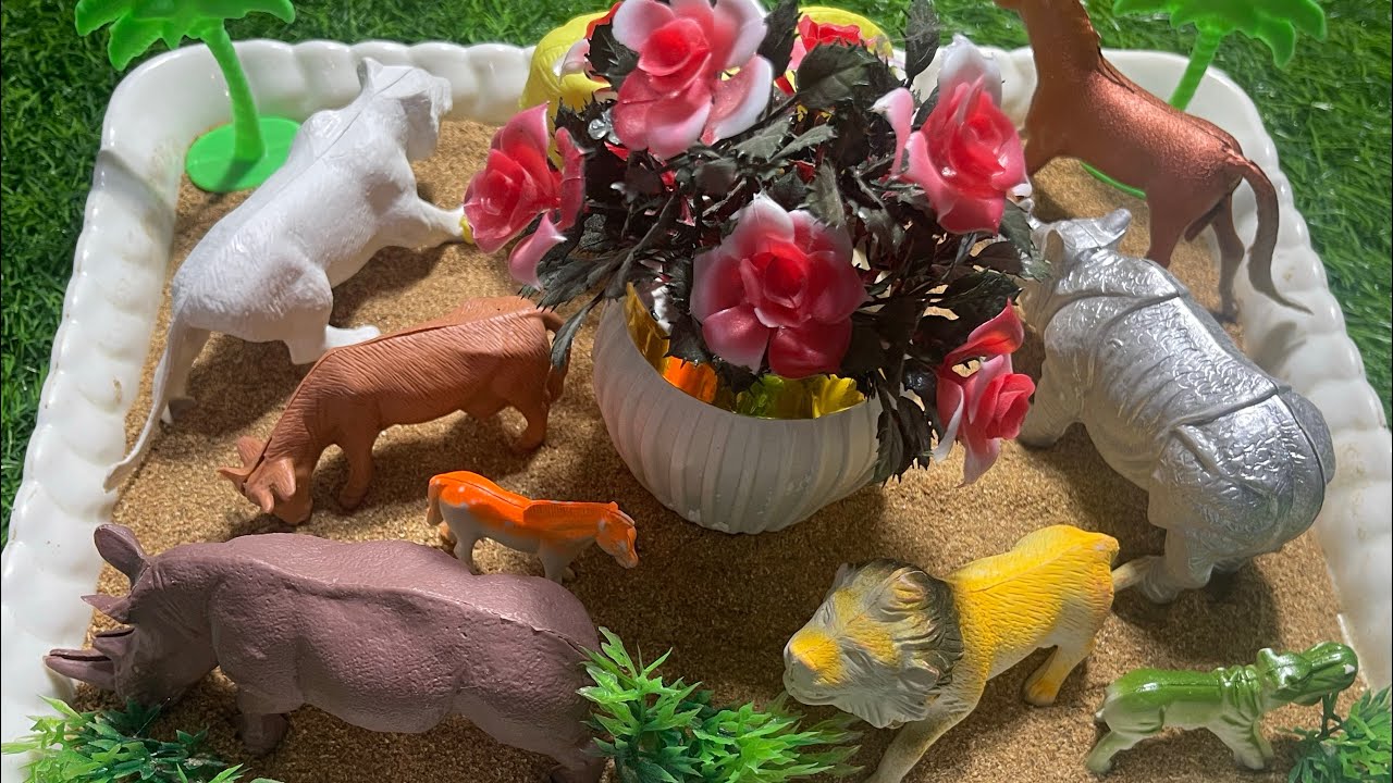 Satisfying Animal Toys Zoo | Wild & Farm animals toys🧸 | Asmr | 